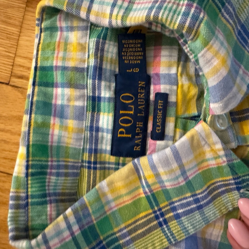 Polo by Ralph Lauren Multicolor Plaid Dress Shirt